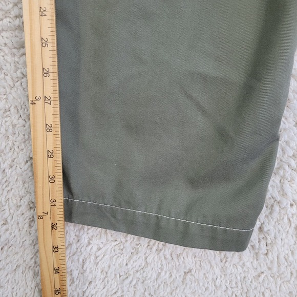 True Religion Cargo Pants Men's Size 36 (38 x 32) Kalamata Green Contrast Stitch - Picture 6 of 14